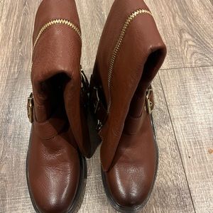 Karl Lagerfeld Paris women leather boots